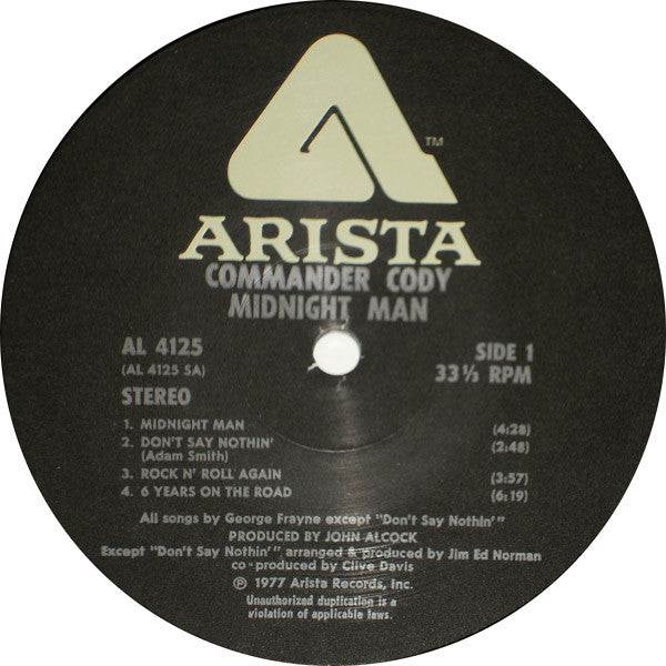 Commander Cody Band - Rock 'N Roll Again