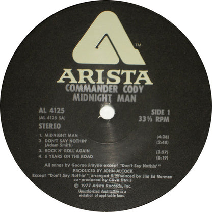 Commander Cody Band - Rock 'N Roll Again