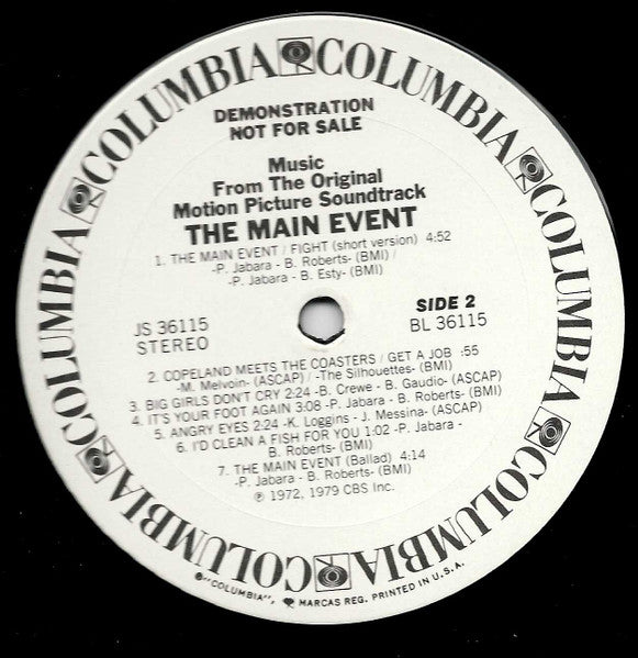 The Main Event (A Glove Story) - Music From The Original Motion Picture Soundtrack - secondary