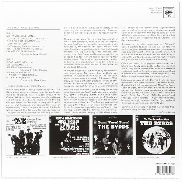 The Byrds' Greatest Hits - secondary
