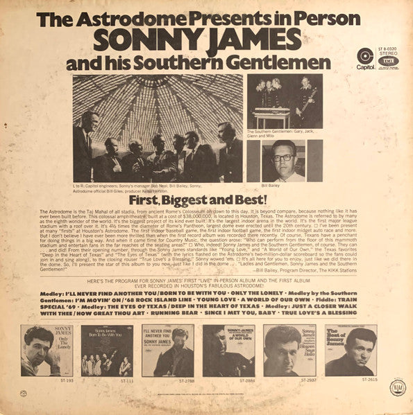 The Astrodome Presents In Person Sonny James - secondary