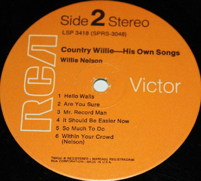 Country Willie - His Own Songs - secondary