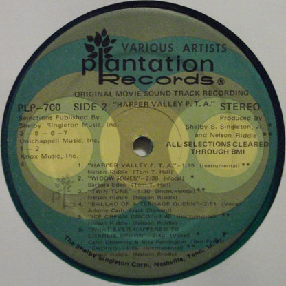 Various - Original Movie Soundtrack Recording: Harper Valley P.T.A.