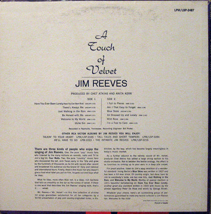 Jim Reeves - A Touch Of Velvet