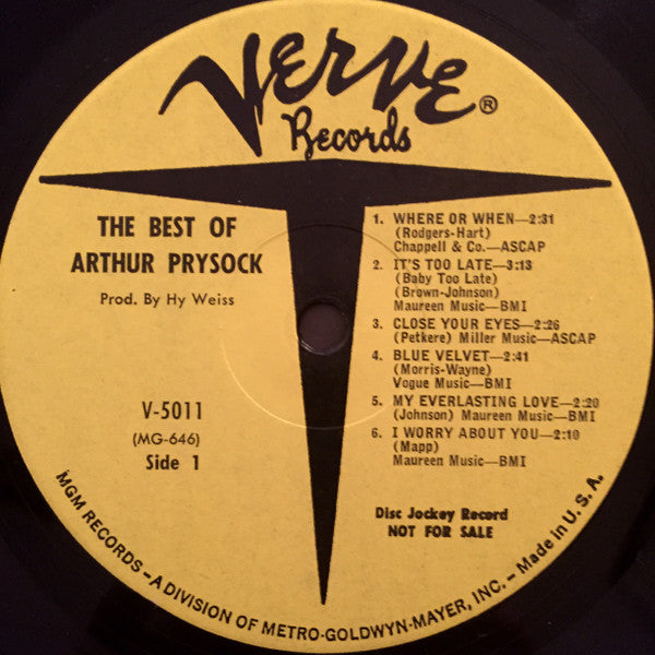 Arthur Prysock - The Best Of Arthur Prysock