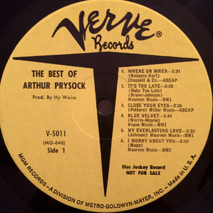 Arthur Prysock - The Best Of Arthur Prysock