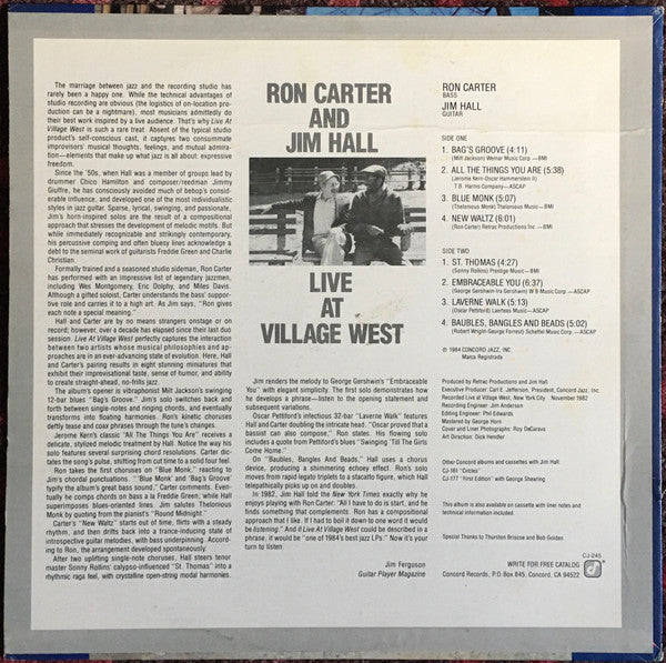 Live At Village West - secondary