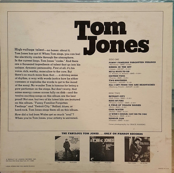 Tom Jones - Funny Familiar Forgotten Feelings