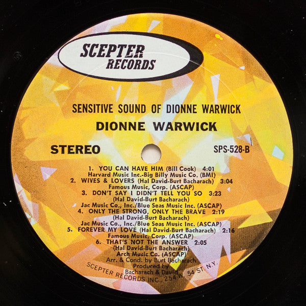 The Sensitive Sound Of Dionne Warwick - secondary