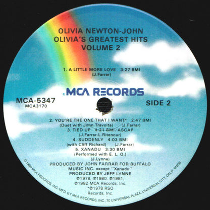 Olivia's Greatest Hits Vol. 2 - secondary