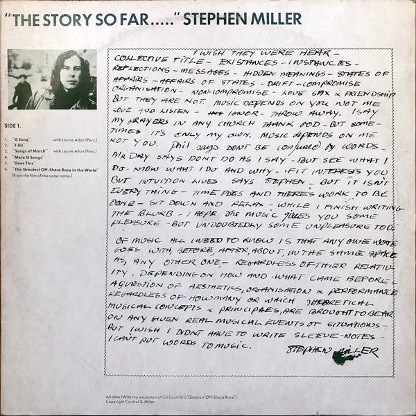 "The Story So Far..." "...Oh Really?" - primary