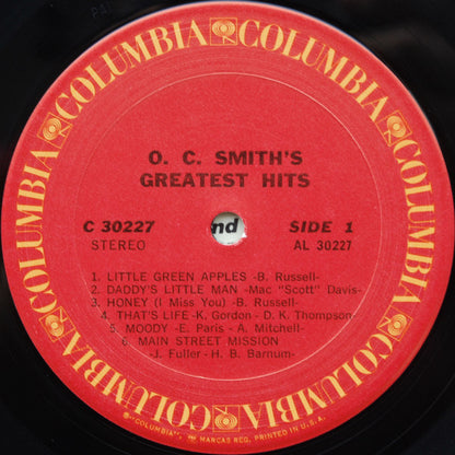 O. C. Smith's Greatest Hits - secondary