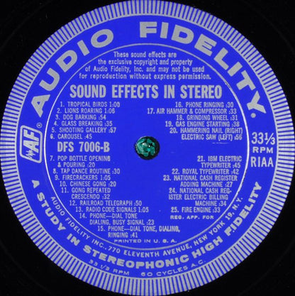 Sound Effects Volume 1 - secondary