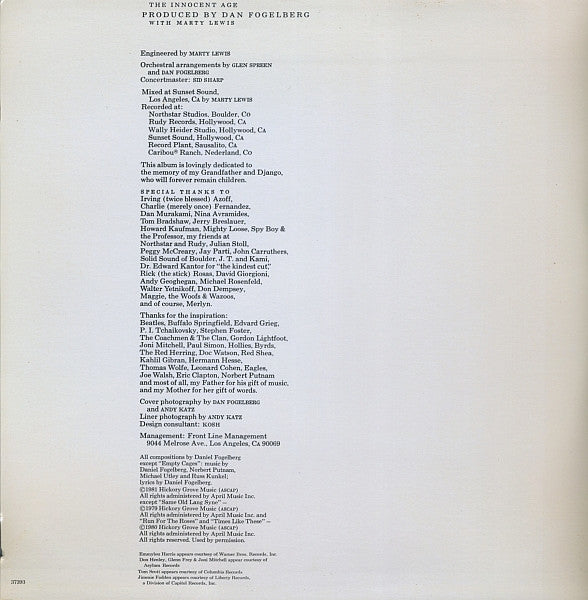 The Innocent Age - secondary