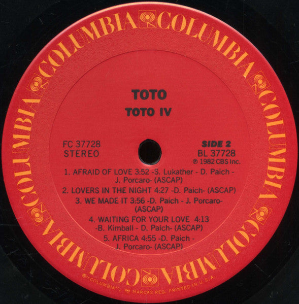 Toto IV - secondary