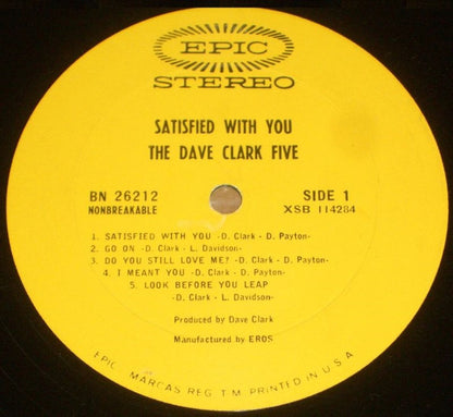 The Dave Clark Five - Satisfied With You