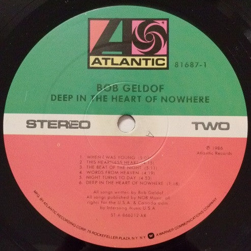 Bob Geldof - Deep In The Heart Of Nowhere