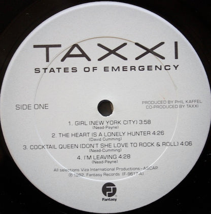 Taxxi - States Of Emergency