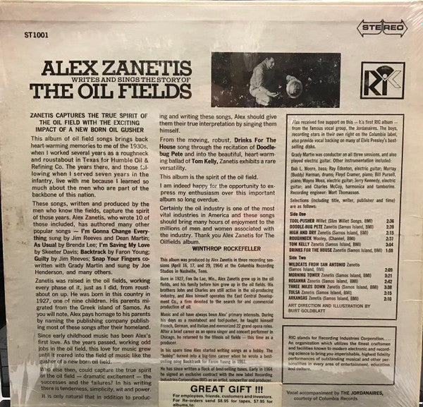 Writes And Sings The Stories Of The Oil Fields - secondary