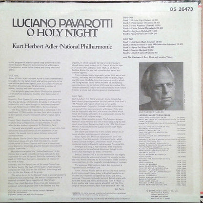 Luciano Pavarotti, National Philharmonic Orchestra, Kurt Herbert Adler - O Holy Night