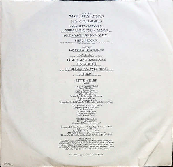 The Rose - The Original Soundtrack Recording - secondary