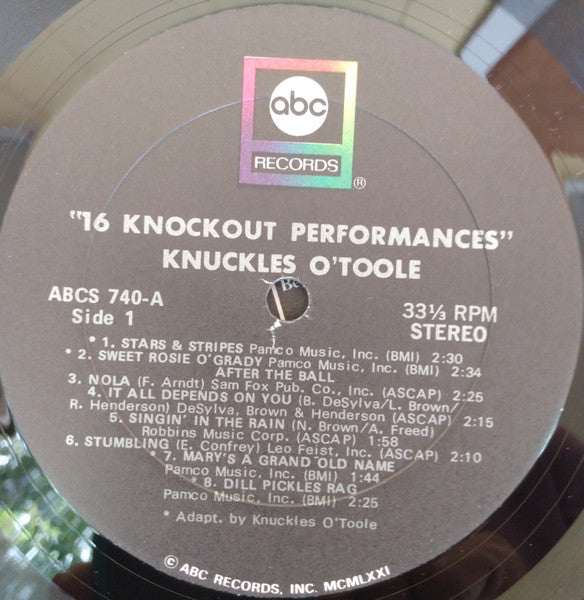 Sixteen Knockout Performances - secondary