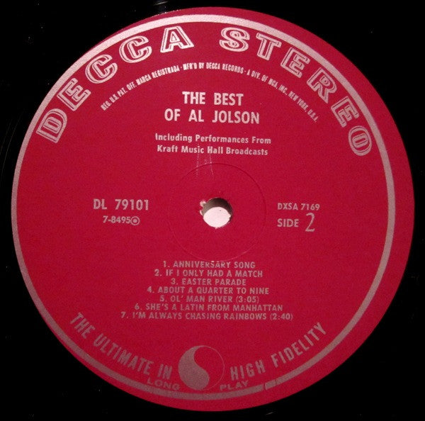 The Best Of Al Jolson - secondary