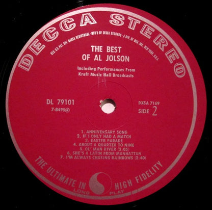 The Best Of Al Jolson - secondary