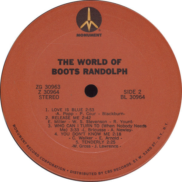 Boots Randolph - The World Of Boots Randolph