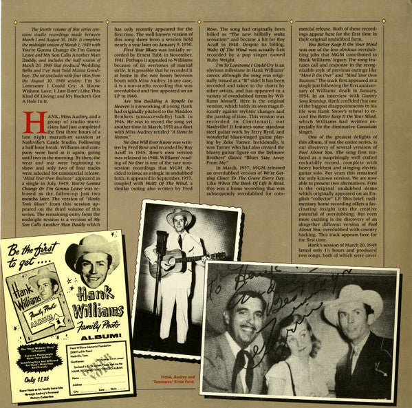 I'm So Lonesome I Could Cry: March 1949 - August 1949 - secondary