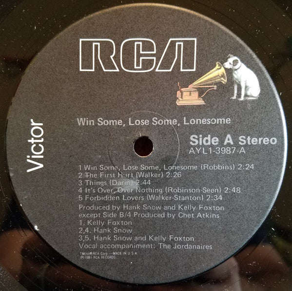 Win Some, Lose Some, Lonesome - secondary