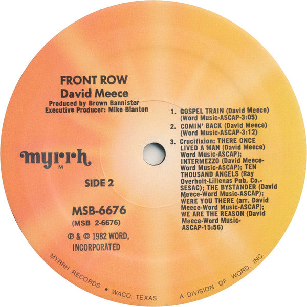 Front Row - secondary