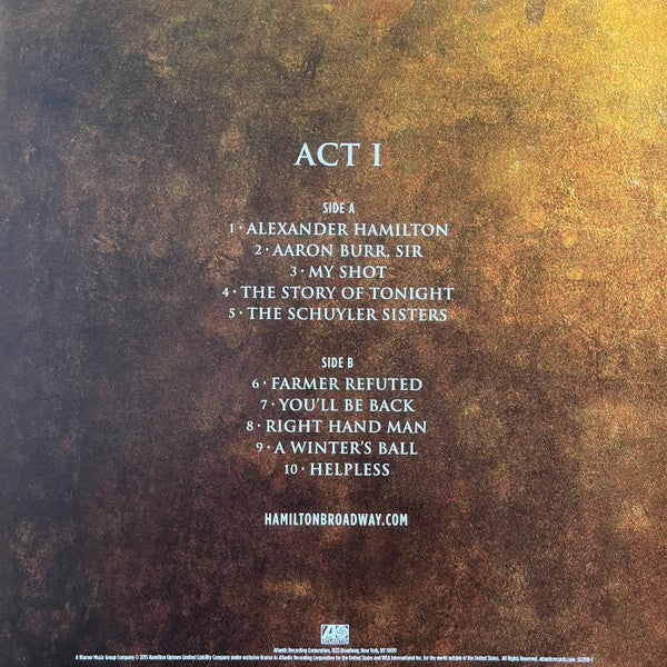 Hamilton: An American Musical (Original Broadway Cast Recording) - secondary