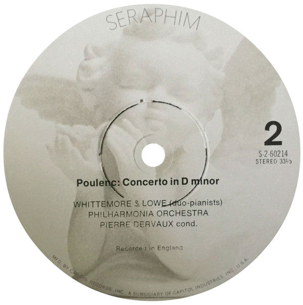 Whittemore & Lowe, Camille Saint-Saëns, Francis Poulenc, Philharmonia Orchestra, Pierre Dervaux (2) - The Carnival Of The Animals / Concerto For Two Pianos And Orchestra