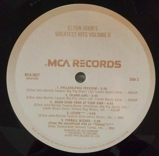 Greatest Hits Volume II - secondary