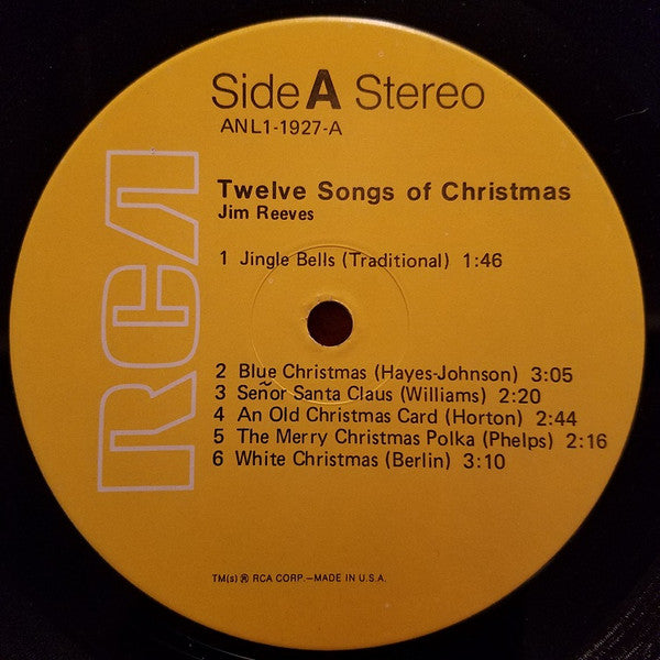Jim Reeves - Twelve Songs Of Christmas