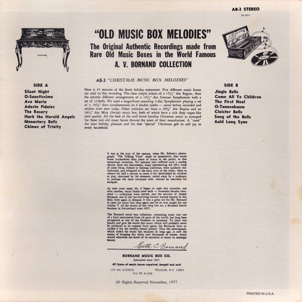 Unknown Artist - The Original Music Box Medley of Christmas Songs