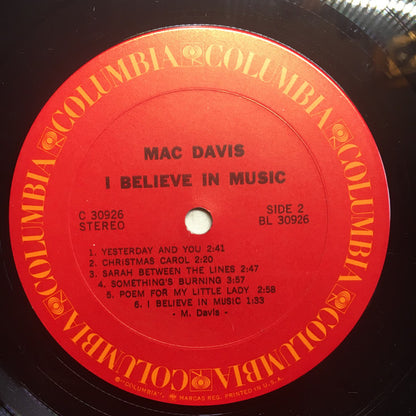 I Believe In Music - secondary