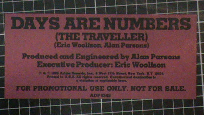 Days Are Numbers (The Traveller) - secondary