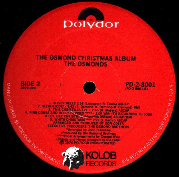 The Osmonds - The Osmond Christmas Album