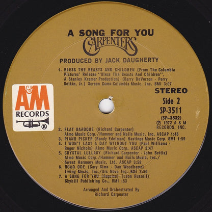 Carpenters - A Song For You