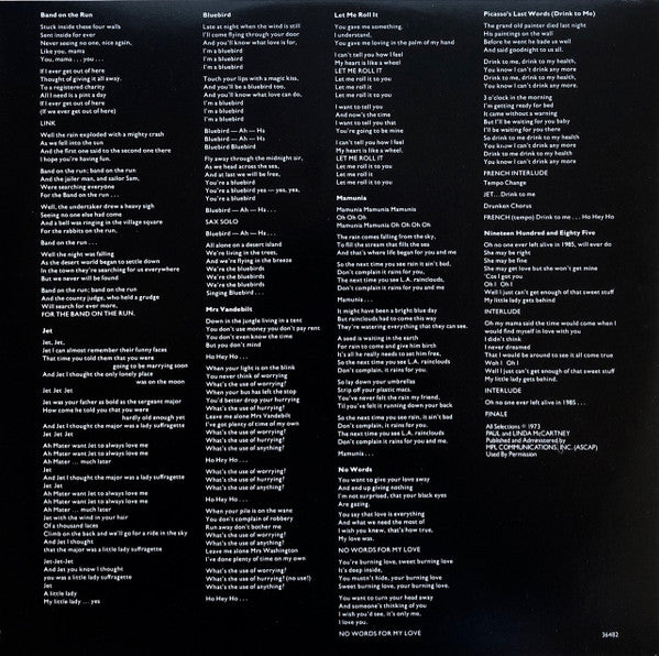 Band On The Run - secondary