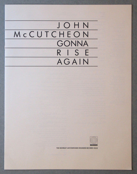 John McCutcheon - Gonna Rise Again