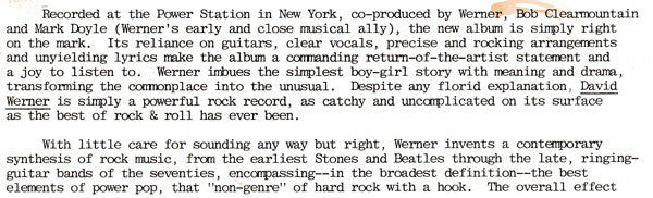 David Werner - secondary