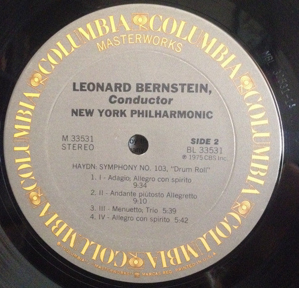 Joseph Haydn, Leonard Bernstein, New York Philharmonic - Symphony No. 101 "Clock" / Symphony No. 103 "Drum Roll"