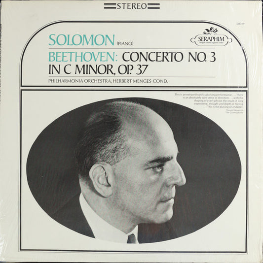 Solomon (6), Ludwig van Beethoven, Philharmonia Orchestra, Herbert Menges - Piano Concerto No. 3 In C Minor, Op. 37