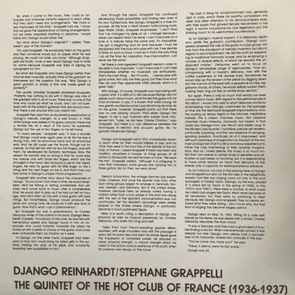 The Quintet Of The Hot Club Of France (1936-1937) Django Volume 1 - secondary
