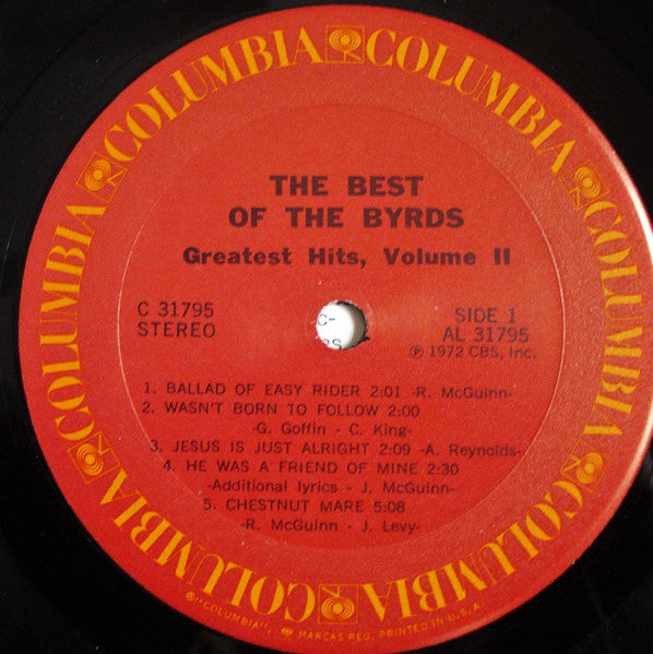 The Best Of The Byrds - Greatest Hits, Volume II - secondary