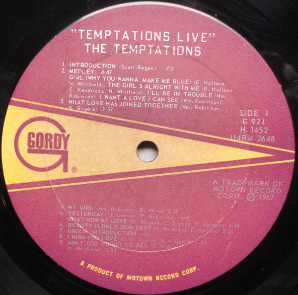 Temptations Live! - secondary