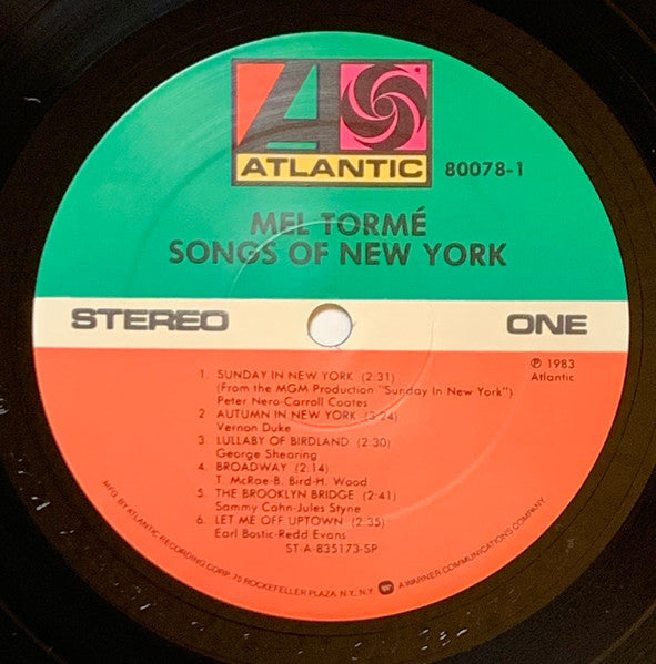 Songs Of New York - secondary